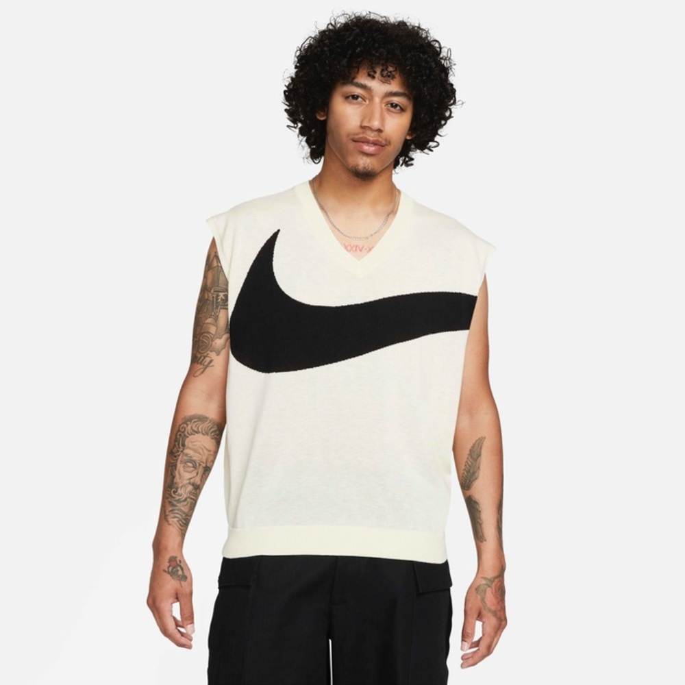 Nike Cream V-Neck Sweater